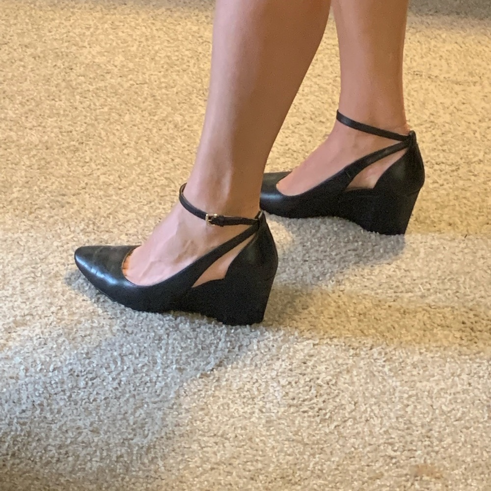 Cole Han wedges with ankle strap